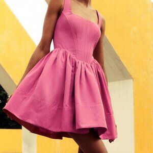 Staud Landscape pink dress